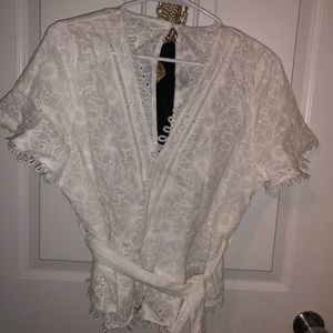 Eyelet blouse
